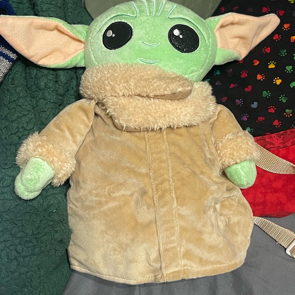 Baby Yoda Plush Backpack